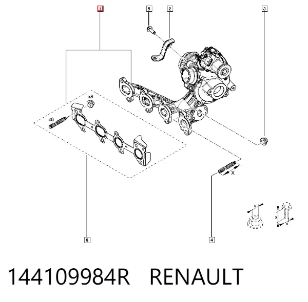 Турбіна 144109984R Renault (RVI)