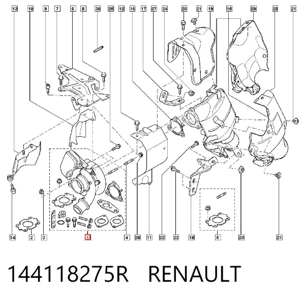 Турбіна 144118275R Renault (RVI)