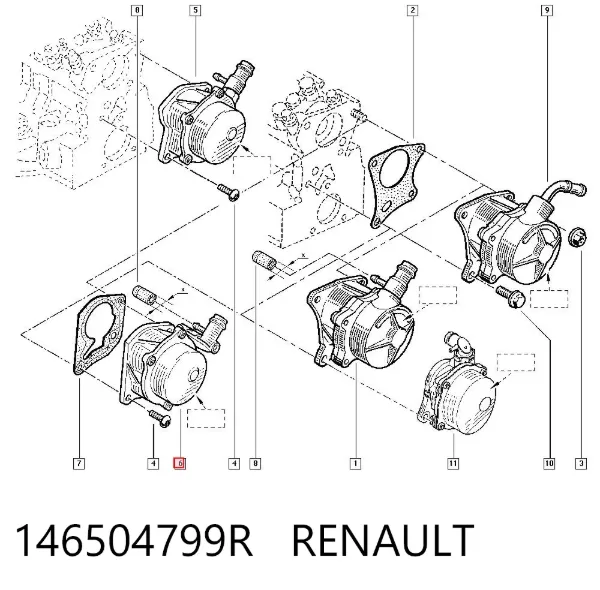 Вакуумний насос 146504799R Renault (RVI)