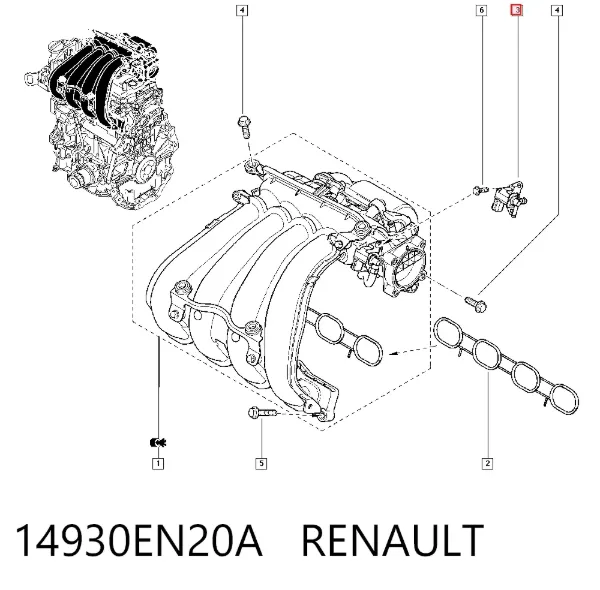 МАП Сенсор 14930EN20A Renault (RVI)