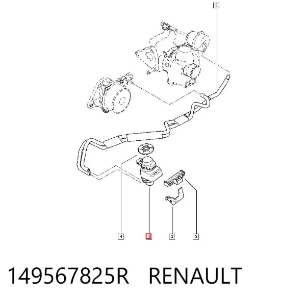 Клапан перетворювач тиску наддуву (соленоїд) 149567825R Renault (RVI)
