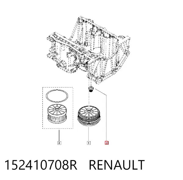 Клапан зворотний масляної системи 152410708R Renault (RVI)
