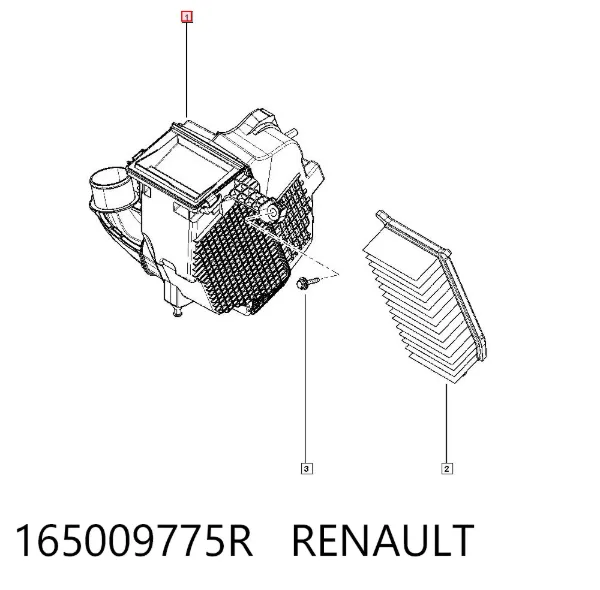 Корпус фільтра 165009775R Renault (RVI)