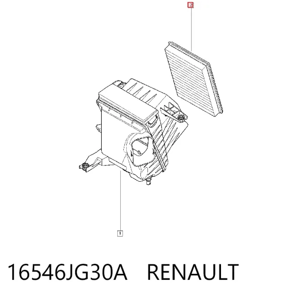 Повітряний фільтр 16546JG30A Renault (RVI)