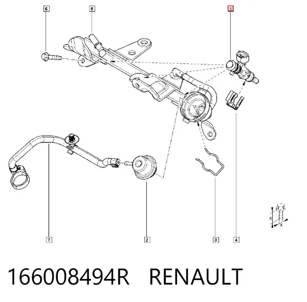 Паливні форсунки 166008494R Renault (RVI)