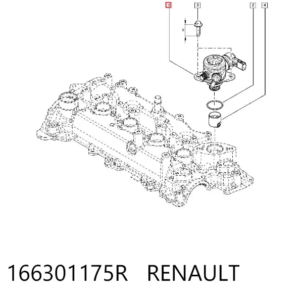 Паливний насос високого тиску 166301175R Renault (RVI)