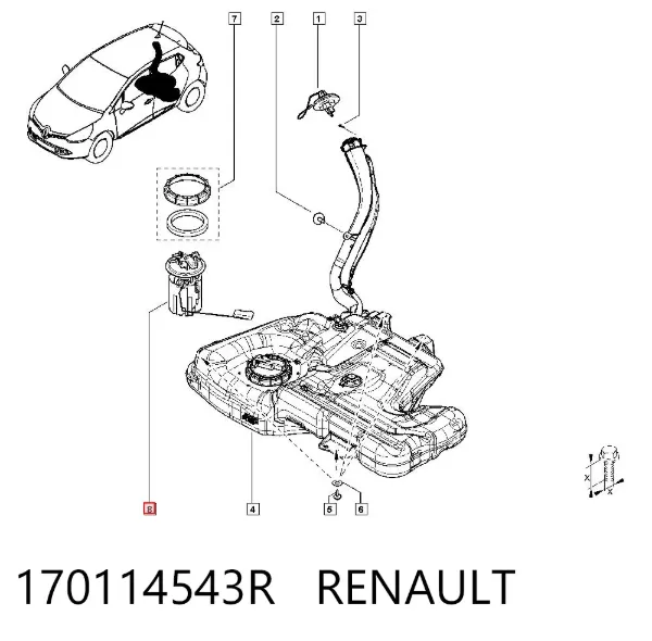 Бензонасос 170114543R Renault (RVI)