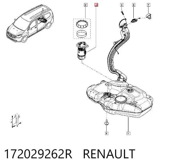 Бензонасос 172029262R Renault (RVI)