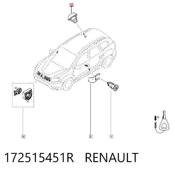 Пробка бензобаку 172515451R Renault (RVI)