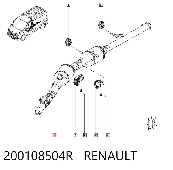 Каталізатор 200108504R Renault (RVI)