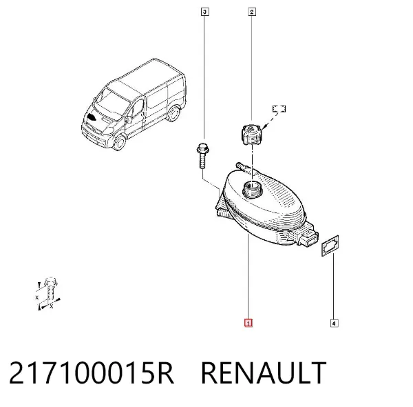 Бачок системи охолодження 217100015R Renault (RVI)