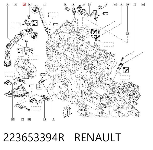 МАП Сенсор 223653394R Renault (RVI)