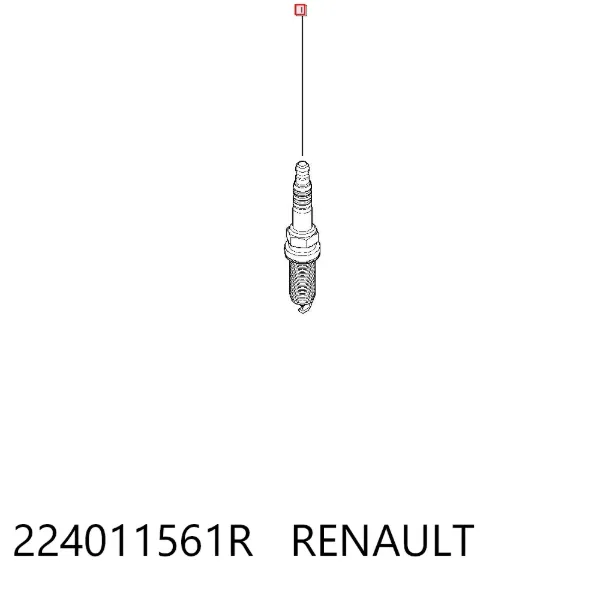 Свічки запалювання 224011561R Renault (RVI)