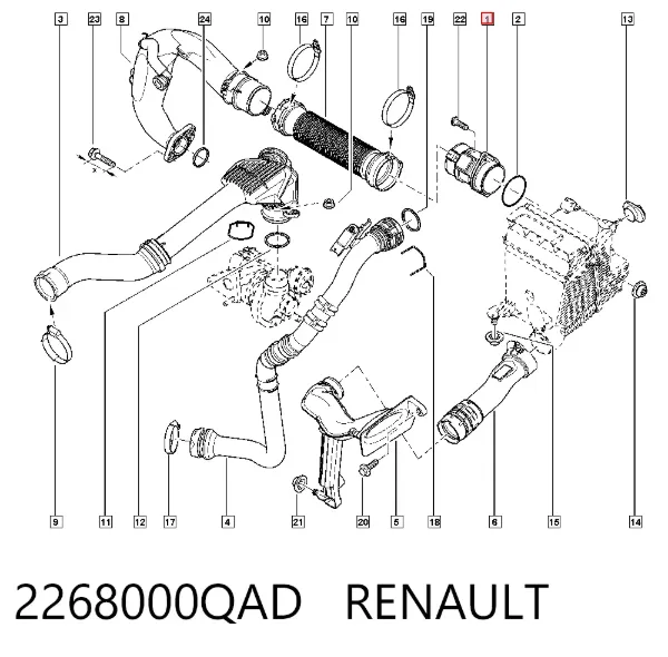 ДМРВ 2268000QAD Renault (RVI)