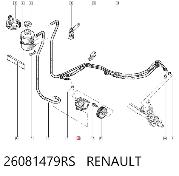 Насос ГУР 26081479RS Renault (RVI)