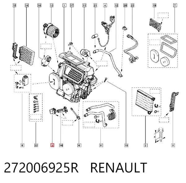 Резистор пічки 272006925R Renault (RVI)
