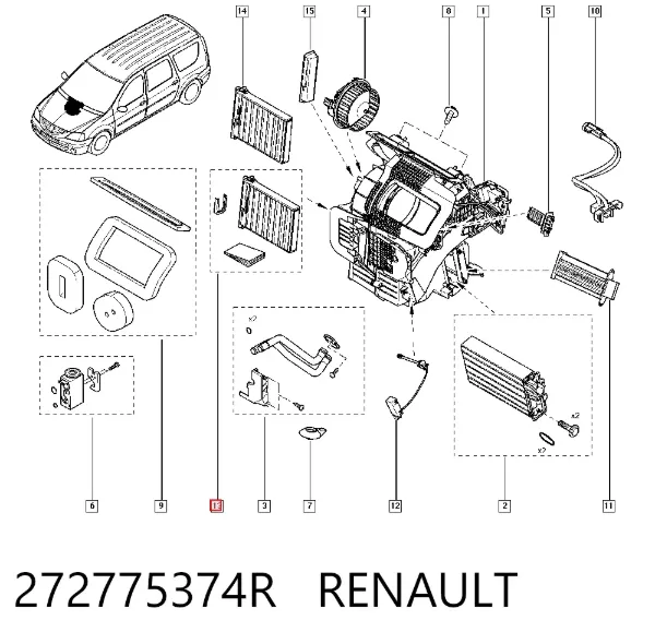 Фільтр салону 272775374R Renault (RVI)