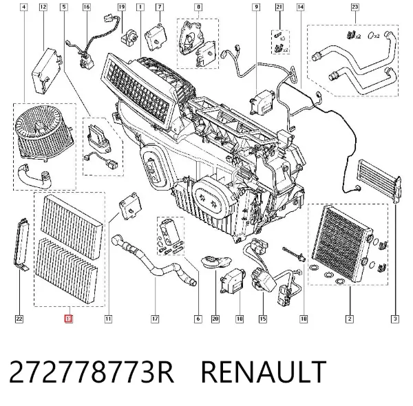 Фільтр салону 272778773R Renault (RVI)