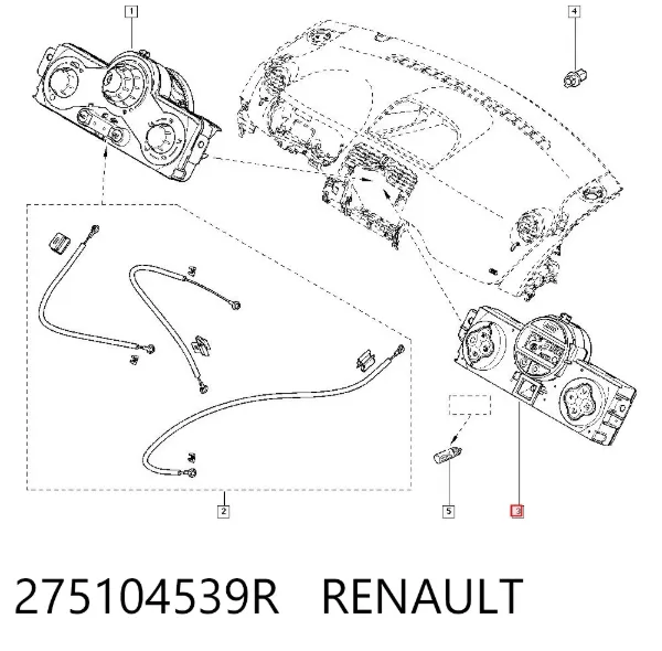 Блок управління кондиціонером 275104539R Renault (RVI)