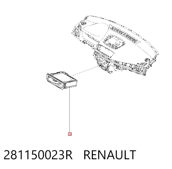 Магнітола 281150023R Renault (RVI)