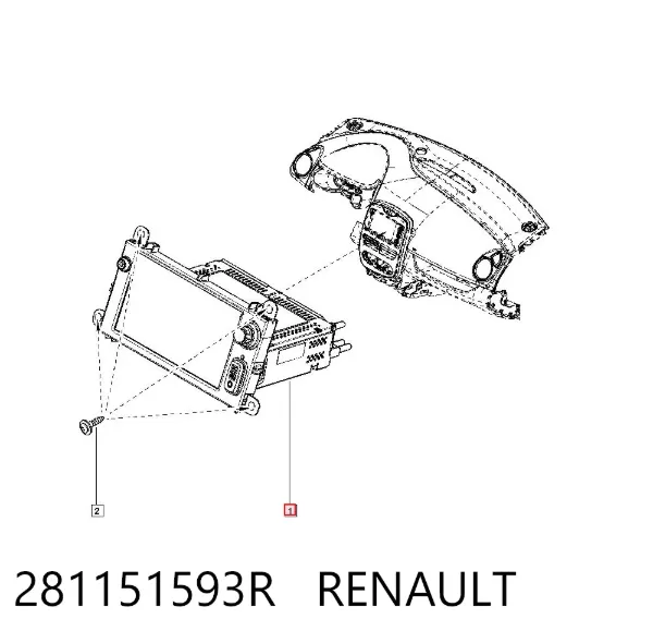 Магнітола 281151593R Renault (RVI)
