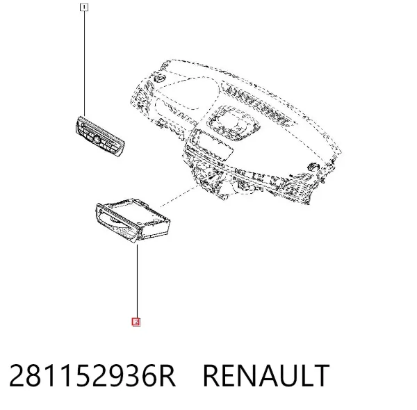 Магнітола 281152936R Renault (RVI)