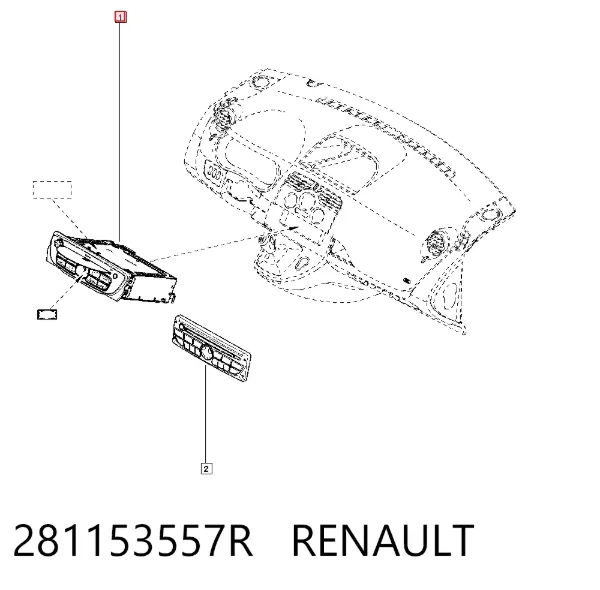 Магнітола 281153557R Renault (RVI)
