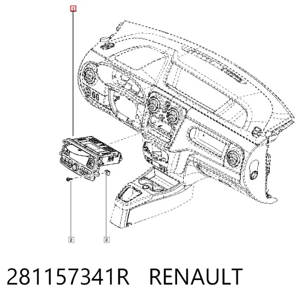 Магнітола 281157341R Renault (RVI)