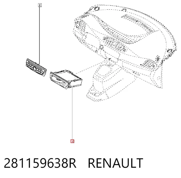 Магнітола 281159638R Renault (RVI)