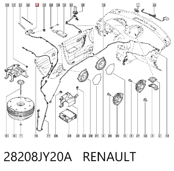Антена 28208JY20A Renault (RVI)