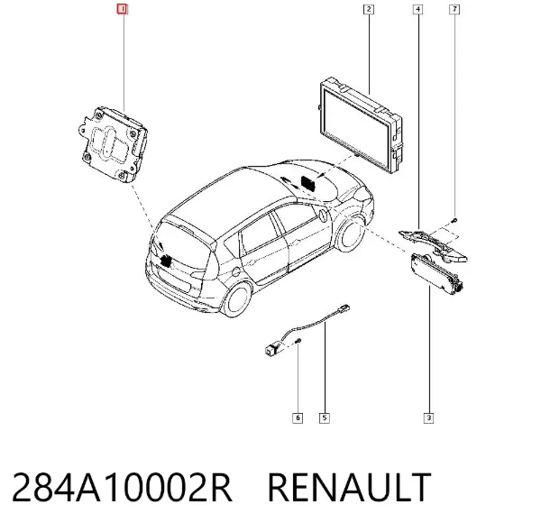 Модуль керування камерою 284A10002R Renault (RVI)