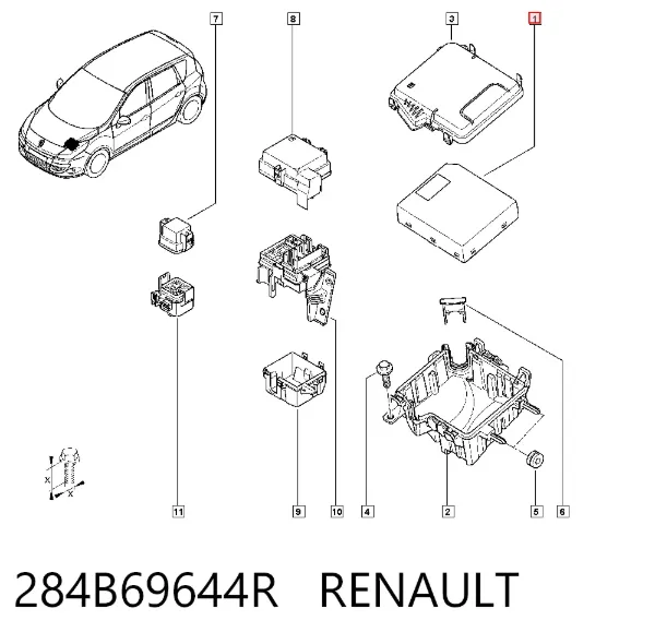 Блок запобіжників 284B69644R Renault (RVI)