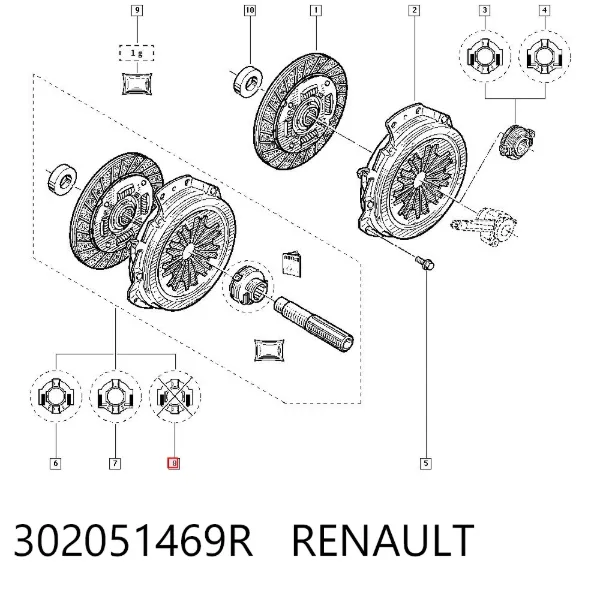 Зчеплення 302051469R Renault (RVI)