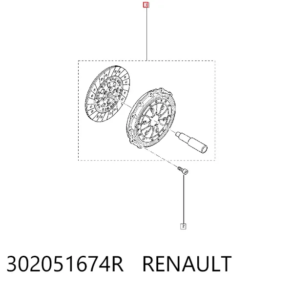 Зчеплення 302051674R Renault (RVI)