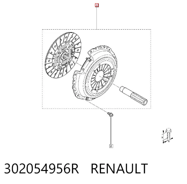 Зчеплення 302054956R Renault (RVI)