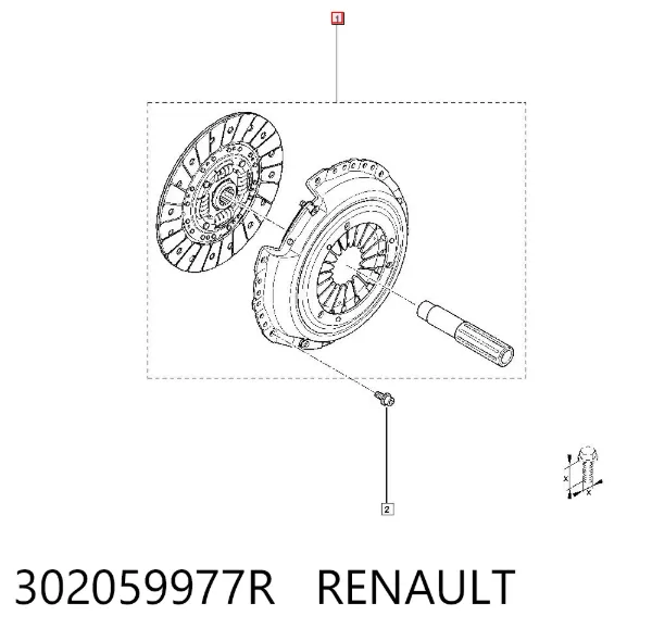 Зчеплення 302059977R Renault (RVI)