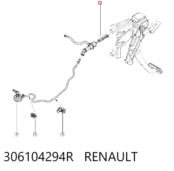 Головний циліндр зчеплення 306104294R Renault (RVI)