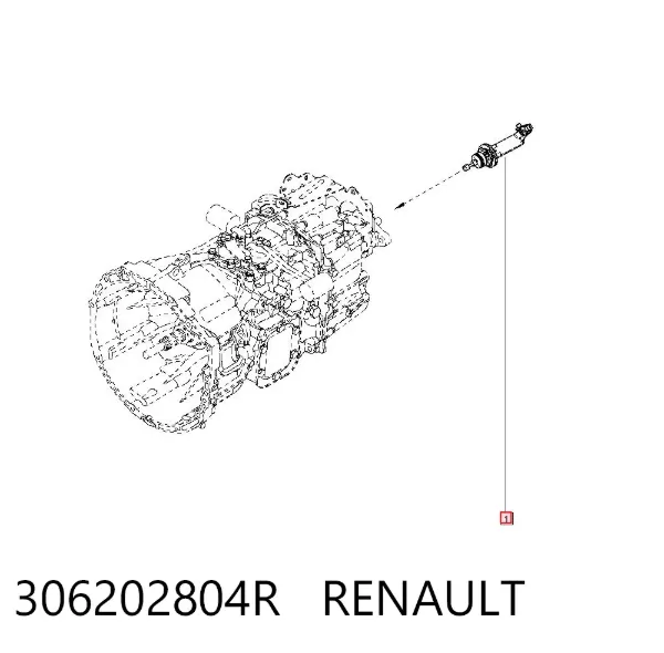 Робочий циліндр зчеплення 306202804R Renault (RVI)