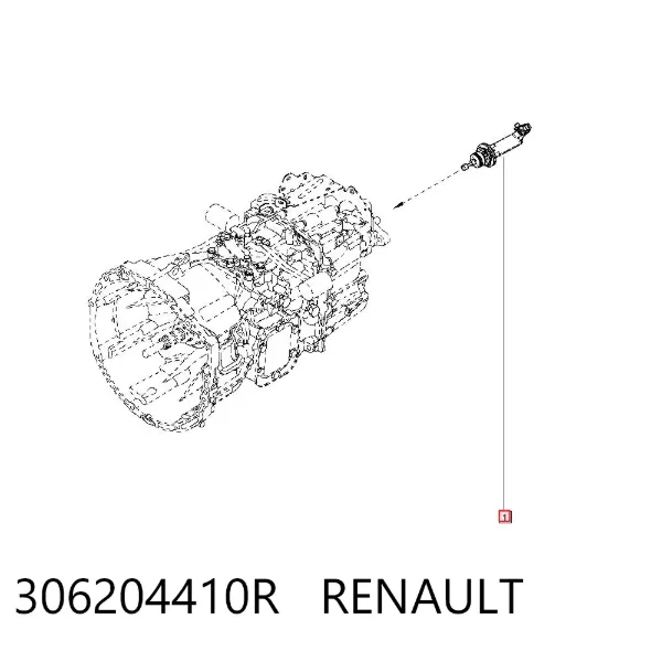Робочий циліндр зчеплення 306204410R Renault (RVI)
