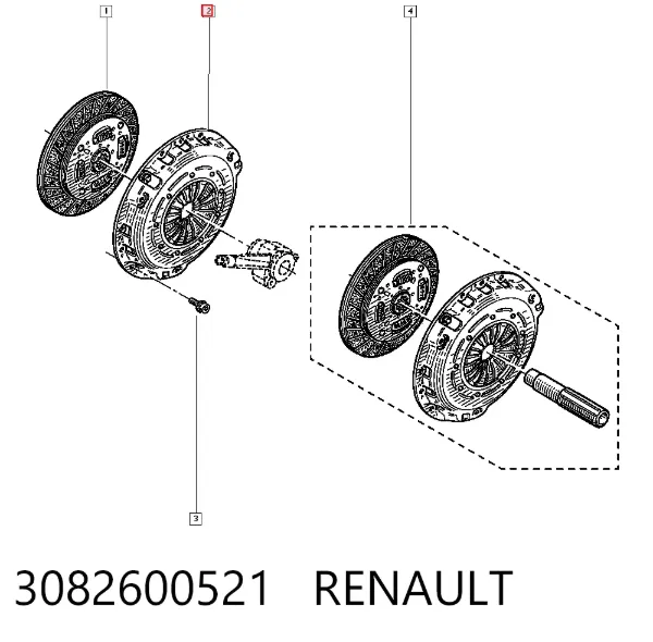 Корзина зчеплення 3082600521 Renault (RVI)