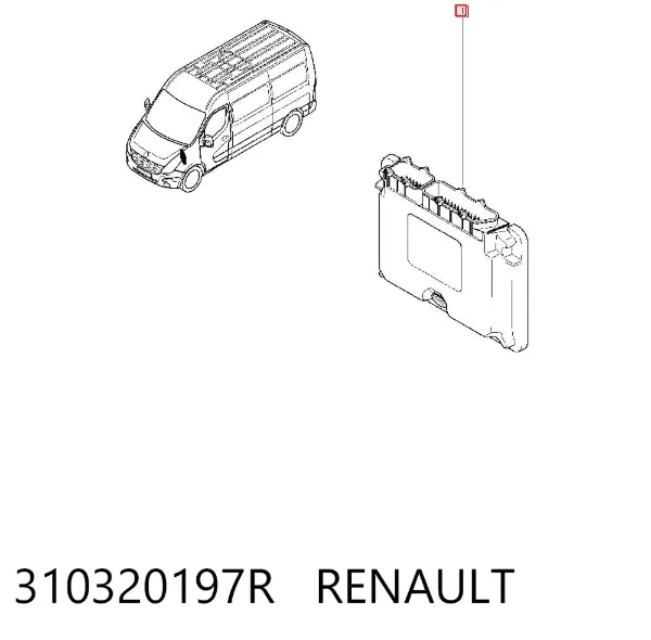 Електронний блок керування двигуном 310320197R Renault (RVI)