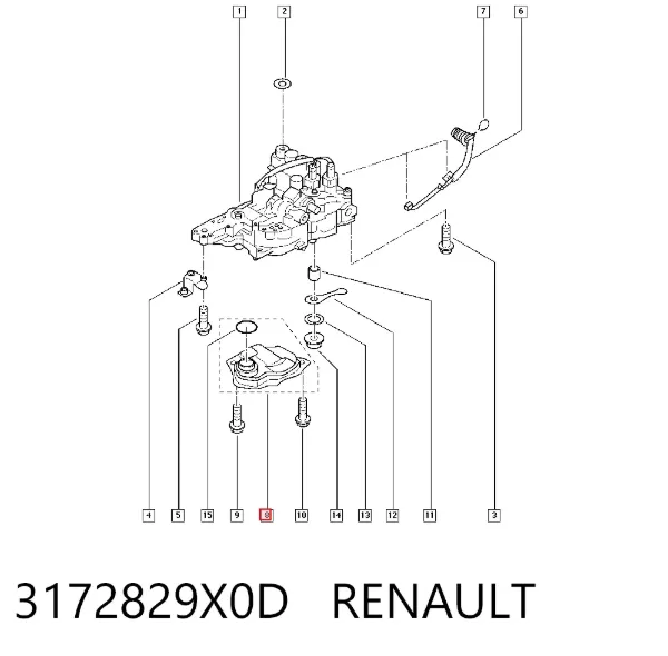 Фільтр АКПП 3172829X0D Renault (RVI)