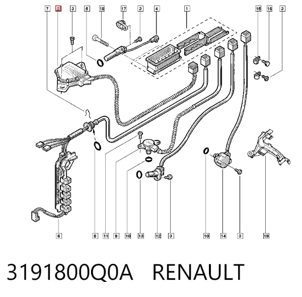 Датчик режимів роботи АКПП 3191800Q0A Renault (RVI)
