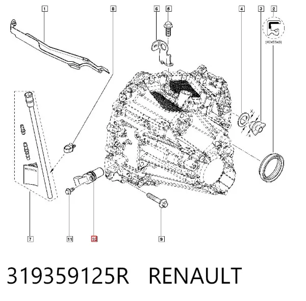Датчик швидкості 319359125R Renault (RVI)