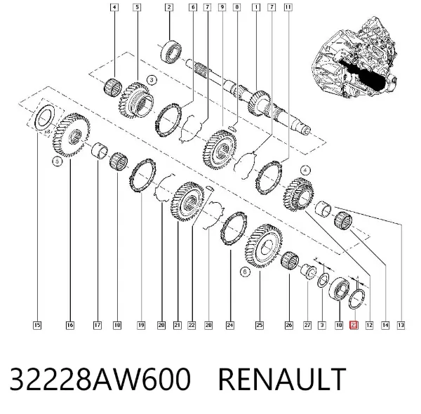  32228AW600 Renault (RVI)
