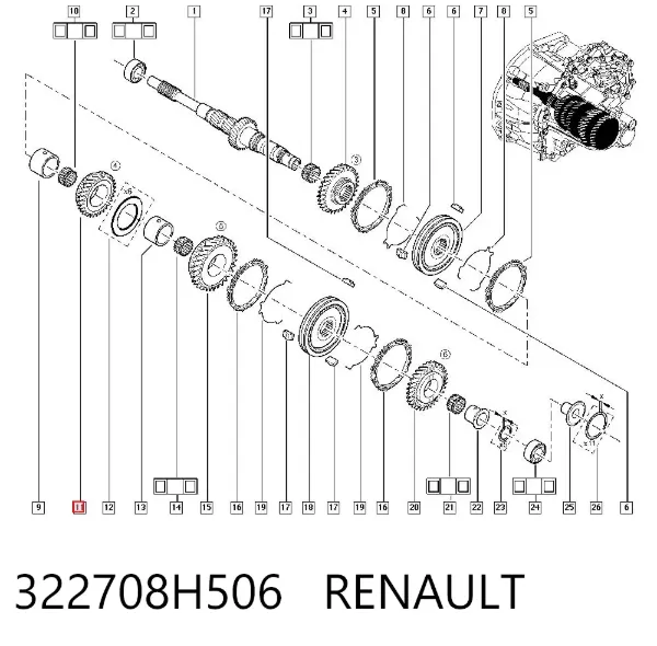  322708H506 Renault (RVI)