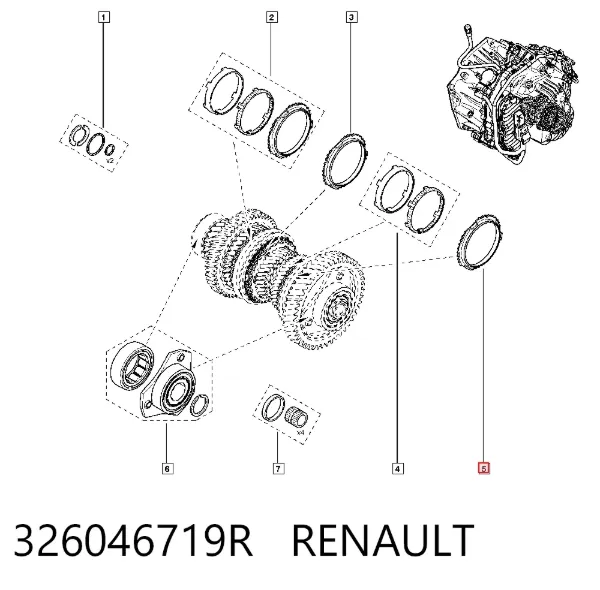 Кільце синхронізатора 326046719R Renault (RVI)