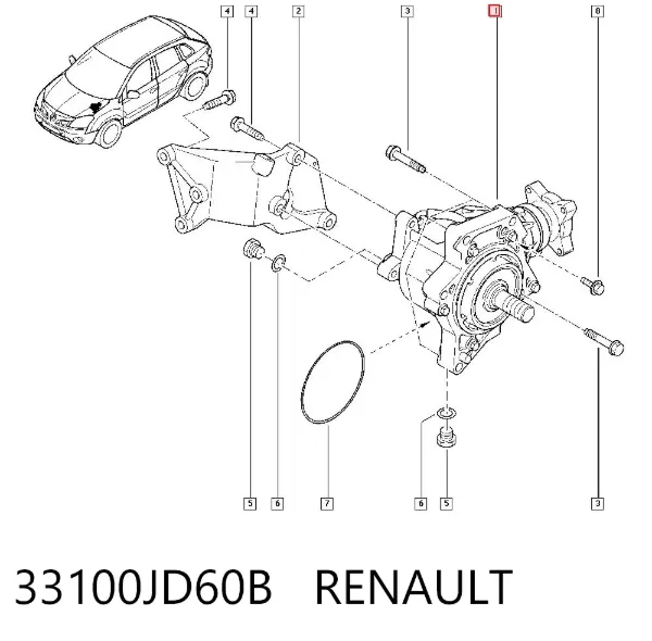 Роздатка 33100JD60B Renault (RVI)