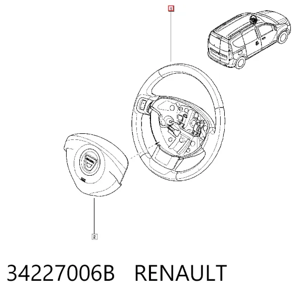 Кермо Dacia Duster HS