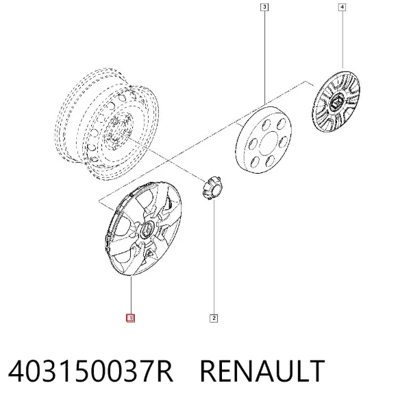 Ковпаки 403150037R Renault (RVI)